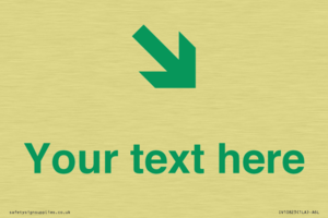 Custom Safe Condition inverse: Green Down right arrow